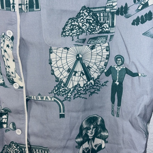 Katie Kime Dallas Toile Pajama Pants Set - Picture 6 of 12